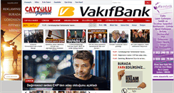 Desktop Screenshot of cayyolugazetesi.com